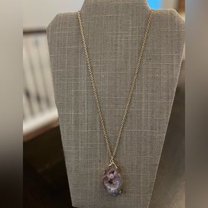 Park Lane - Fairy Dust Necklace - Gold - Genuine Agate - 27” chain